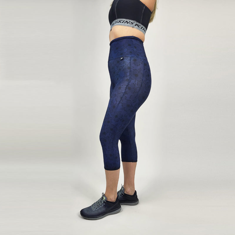 Slim High Waisted Pattern Capri *Outlet*