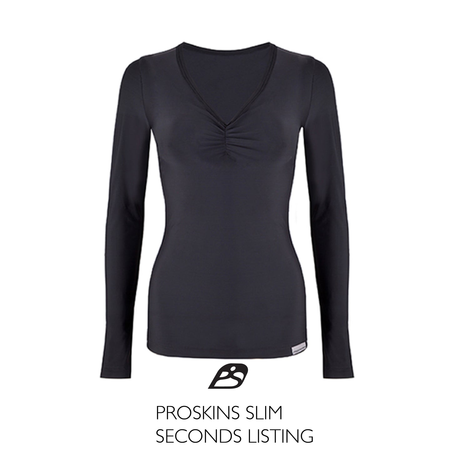 Slim Ruched Long Sleeve Top