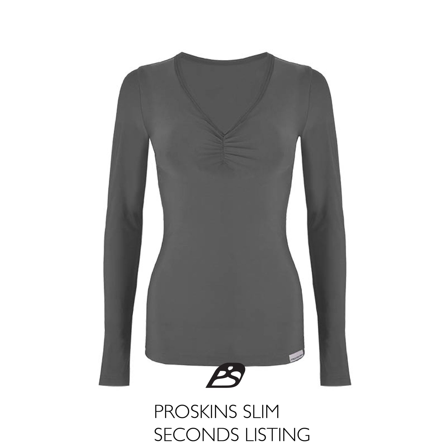 Slim Ruched Long Sleeve Top